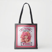 Roze en Suikerschedel Tote Bag (Voorkant)