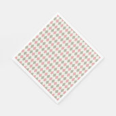 Roze en Taupe Argyle Patroon-Elegant Veelzijdig Servet (Hoek)
