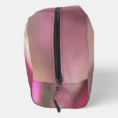 Roze en Taupe Camouflage Chic Monogrammed Toilettasje (Rechts)