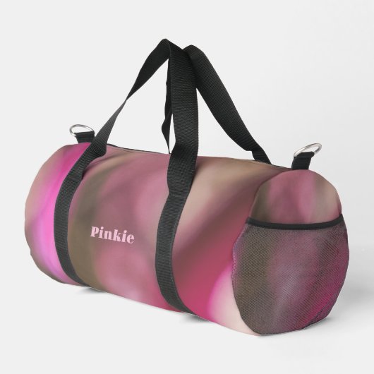 Roze en Taupe Chique Camouflage Monogrammed Plunjezak (Rechterhoek)