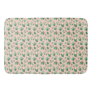 Roze en Teal Cactus Zuidwestelijke Badmat Decorati