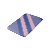 Roze en tinten paarse strepen badmat (Gekanteld)