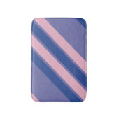 Roze en tinten paarse strepen badmat (Voorkant Verticaal)