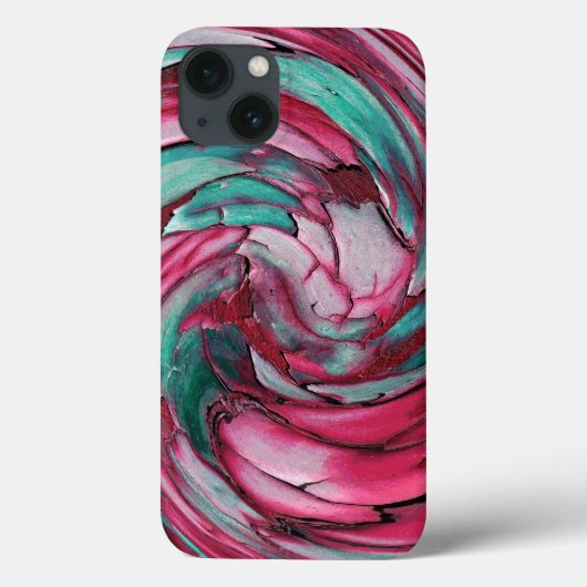 Roze en turquoise abstracte iPad-hoes Case-Mate iPhone Case (Achterkant)