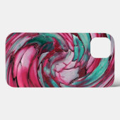 Roze en turquoise abstracte iPad-hoes Case-Mate iPhone Case (Achterkant (horizontaal))