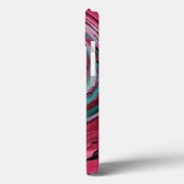 Roze en turquoise abstracte iPad-hoes Case-Mate iPhone Case (Achterkant / Links)