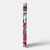 Roze en turquoise abstracte iPad-hoes Case-Mate iPhone Case (Achterkant / Rechts)