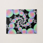 Roze en Turquoise Balloon Spiral Legpuzzel (Horizontaal)