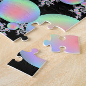 Roze en Turquoise Balloon Spiral Legpuzzel (Zijkant)