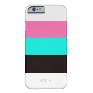 Roze en Turquoise Barely There iPhone 6 Hoesje