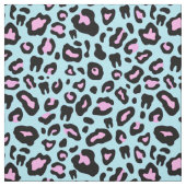 Roze en turquoise Dentale spuitdruk Stof (Swatch)