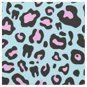 Roze en turquoise Dentale spuitdruk Stof