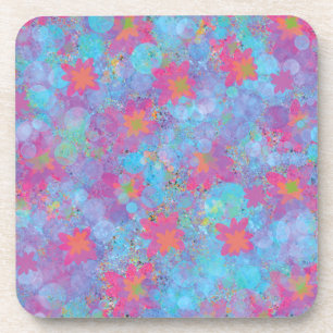 Roze en Turquoise Droom Bier Onderzetter