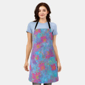 Roze en Turquoise Droom Schort (Gedragen)