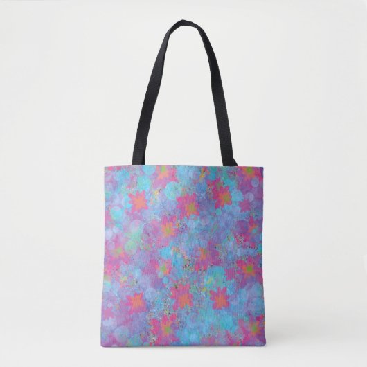 Roze en Turquoise Droom Tote Bag (Voorkant)