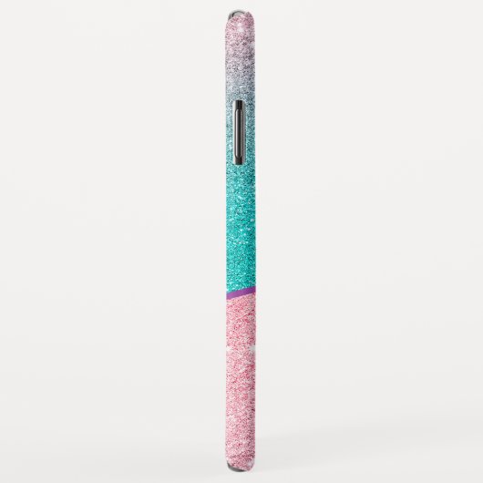Roze en turquoise geometrisch ontwerp Case-Mate iPhone case (Achterkant/rechts)