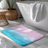Roze en Turquoise Glitter Ombre Badmat