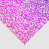 Roze en Turquoise gradiënt Glitter Afdrukken Tissuepapier (Detail)