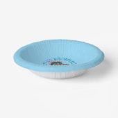 Roze en turquoise Koi Papieren Kommen (Gebogen)