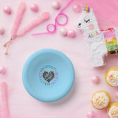 Roze en turquoise Koi Papieren Kommen (Feest)