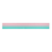 Roze en turquoise ombre grosgrain lint (Voorkant)