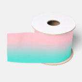Roze en turquoise ombre grosgrain lint (Spoel)