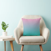 "Roze en Turquoise ombre" Kussen (Stoel)