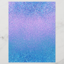 Roze en Turquoise Ombre Shimmer Scrapbook Paper