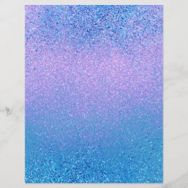 Roze en Turquoise Ombre Shimmer Scrapbook Paper