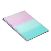 Roze en turquoise Pastel Notitieboek (Rechterzijde)