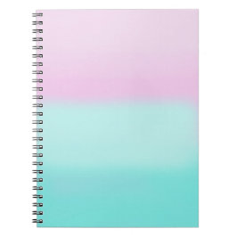 Roze en turquoise Pastel Notitieboek