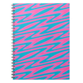 Roze en Turquoise Patroon Notitieboek