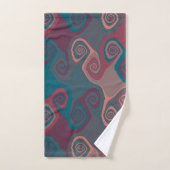 Roze en Turquoise Swirl abstract Bad Handdoek (Handdoek)