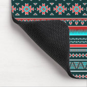 Roze en turquoise tribal muismat (Hoek)