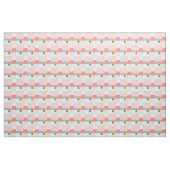 roze en turquoise vierkant patroon stof (Yard (91,4 cm))