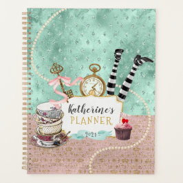  Roze en Turquoise Wonderland Spiral Foto Planner