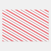 Roze en veenbessen kerstinpakpapier inpakpapier vel (Voorkant 3)