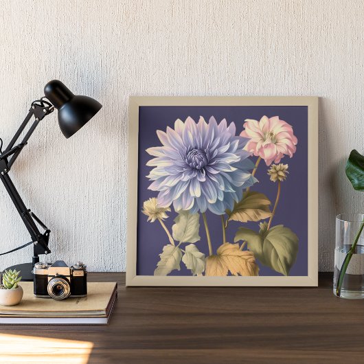 ROZE EN VIOLET BLOEMELEGANT POSTER