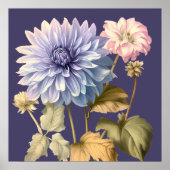 ROZE EN VIOLET BLOEMELEGANT POSTER (Voorkant)