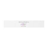  roze en violet bloemenboeket uitnodigingen wikkel (Vlak)