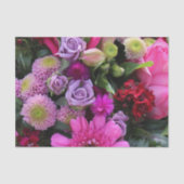 Roze en Violet Bouquet Tissuepapier (Voorkant)