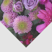 Roze en Violet Bouquet Tissuepapier (Detail)