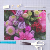 Roze en Violet Bouquet Tissuepapier (Craft)