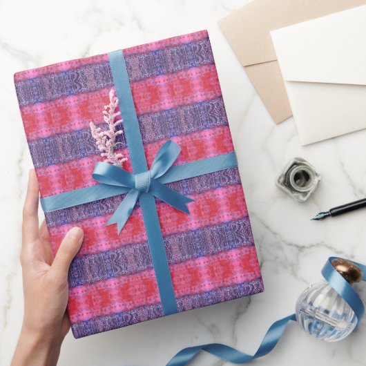 Roze en violet cadeaupapier (Geschenken)