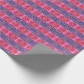 Roze en violet cadeaupapier (Hoek)