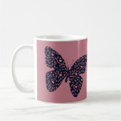 Roze en Violet Floral Butterfly Koffiemok (Links)