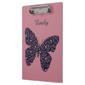 Roze en Violet Floral Butterfly, speciaal geperson Klembord (Links)