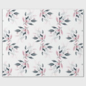 Roze en Violet Floral Wreatping P Cadeaupapier (Vlak)