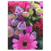 Roze en Violet Flowers op maat Klembord (Achterkant)