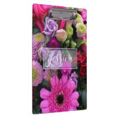 Roze en Violet Flowers op maat Klembord (Rechts)